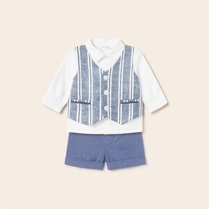 Size 18 months Mayoral Navy and White Kids Ensemble